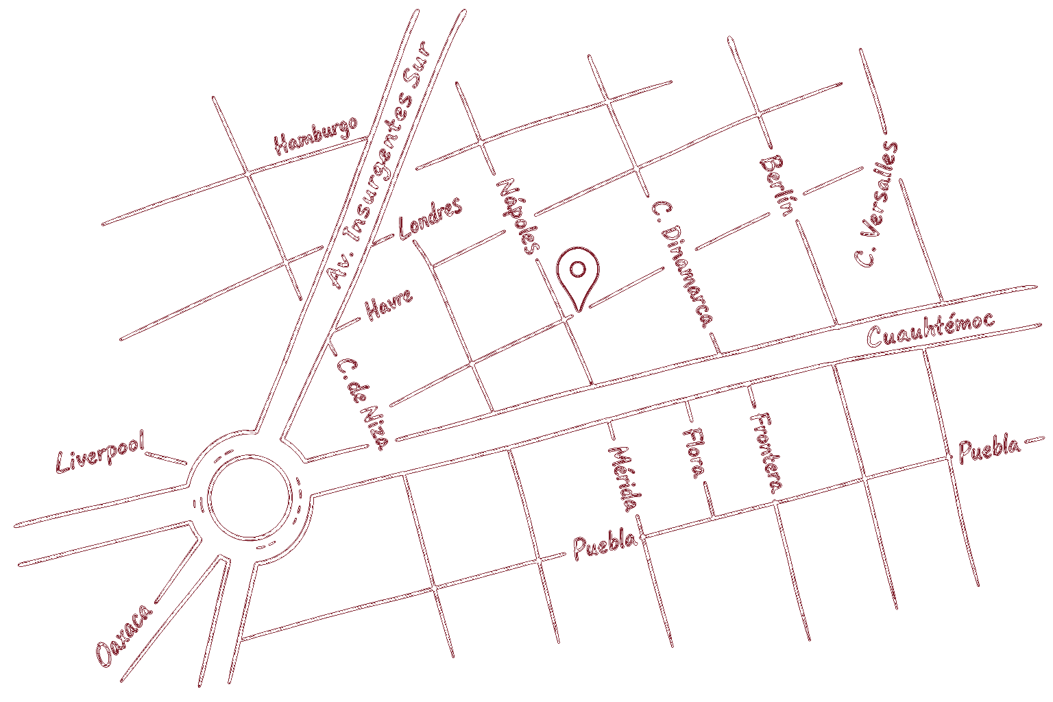 Mapa Fierro · Marsella 53, Juárez · CDMX
